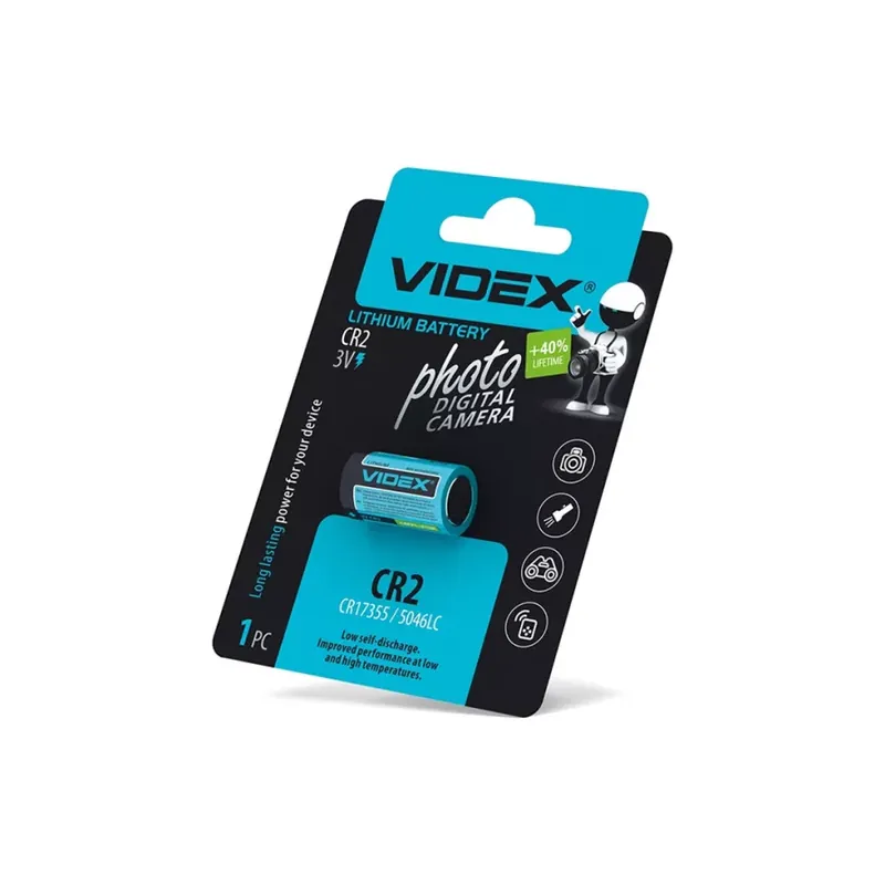 Videx CR2 Li-ion elem 1db/ csomag Vásárlói kedvenc