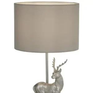 Vedd meg online Searchlight Deer ezüst asztali lámpa (SL-60436SI) E27 1 izzós IP20