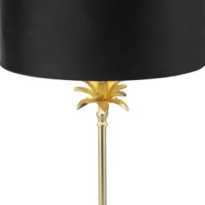 Akció Searchlight Palm sárgaréz asztali lámpa (SL-81212BK) E27 1 izzós IP20