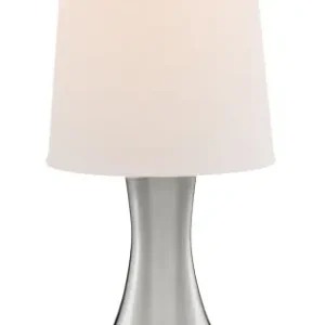 Végkiárusítás Searchlight Touch ezüst asztali lámpa (SL-3922SS) E14 1 izzós IP20