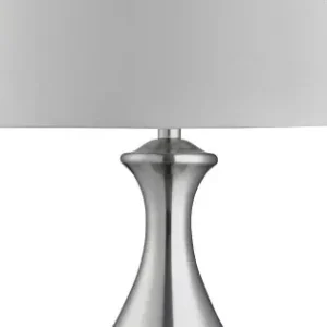 Azonnal elérhető Searchlight Touch ezüst asztali lámpa (SL-2750SS) E14 1 izzós IP20