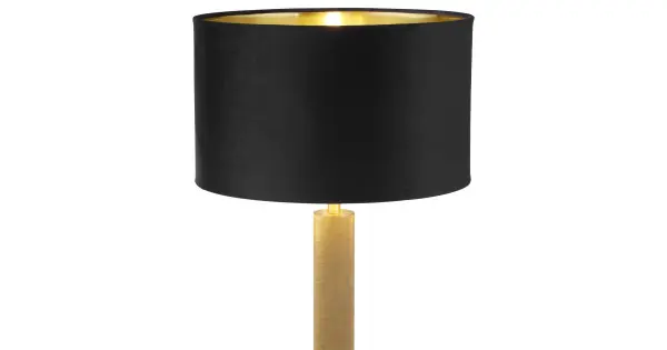 Alacsony ár Searchlight London sárgaréz-fekete asztali lámpa (SL-65721BK) E27 1 izzós IP20