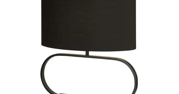 Searchlight Sleek fekete asztali lámpa (SL-92101BK) E27 1 izzós IP20 Biztonságos fizetés