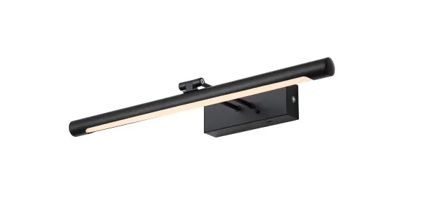 Végkiárusítás Searchlight Holton fekete-fehér újratölthető LED képvilágító (SL-96500-45BK) LED 1 izzós IP20