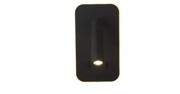 Searchlight Sonny fekete olvasólámpás LED fali lámpa (SL-49320BK) LED 1 izzós IP20 Kiárusítás