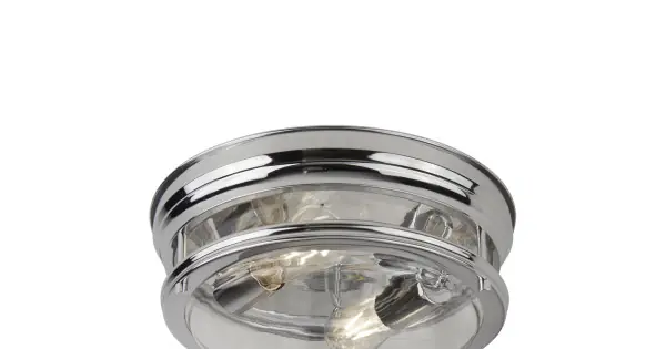 Searchlight Glasgow króm fürdőszobai mennyezeti lámpa (SL-5182CC) E27 2 izzós IP44 Korlátozott ajánlat
