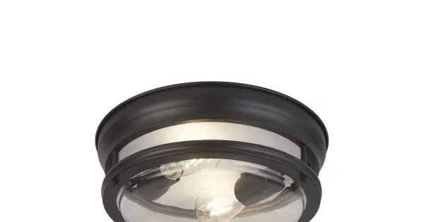 Searchlight Glasgow fekete fürdőszobai mennyezeti lámpa (SL-5182BK) E27 2 izzós IP44 Akciós ár