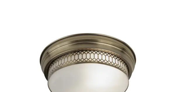 Vedd meg most Searchlight Edinburgh sárgaréz fürdőszobai mennyezeti lámpa (SL-4132-2AB) E27 2 izzós IP44
