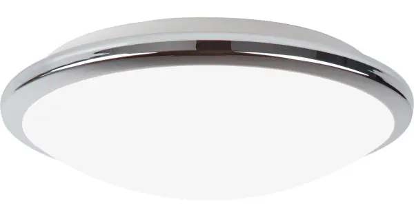 Azonnali szállítás Searchlight Knutsford króm-fehér fürdőszobai LED mennyezeti lámpa (SL-7938-30CC) LED 1 izzós IP44