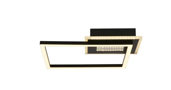 Searchlight Quadrate fekete LED mennyezeti lámpa (SL-44250BK) LED 1 izzós IP20 Biztonságos fizetés