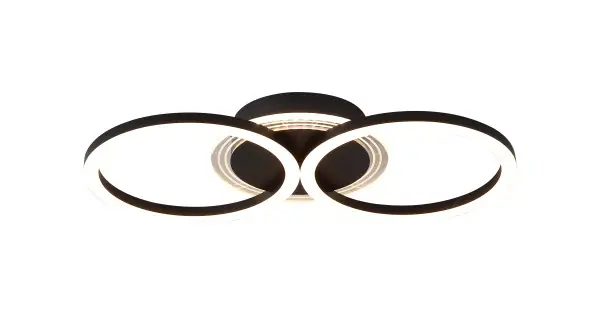 Outlet Searchlight Contour fekete LED mennyezeti lámpa (SL-13651BK) LED 1 izzós IP20
