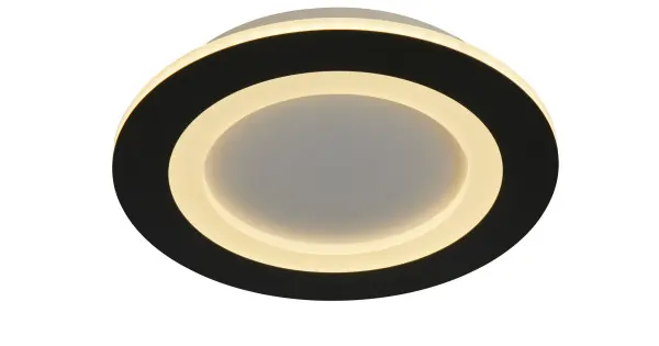 Különleges ajánlat Searchlight Ringo fekete-fehér LED mennyezeti lámpa (SL-44712BK) LED 1 izzós IP20