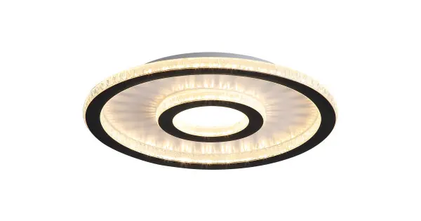 Exkluzív ajánlat Searchlight Roundel fekete LED mennyezeti lámpa (SL-25688-35BK) LED 1 izzós IP20