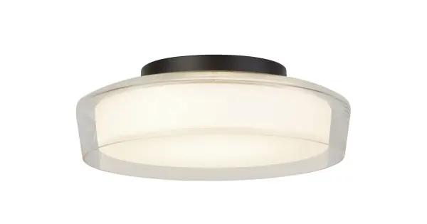 Vedd meg most Searchlight Puck fekete-átlátszó fürdőszobai LED mennyezeti lámpa (SL-60961BK) LED 1 izzós IP44