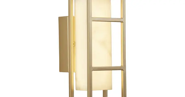Szezonális akció Searchlight Mirage arany fürdőszobai LED fali lámpa (SL-45911GO) LED 1 izzós IP44
