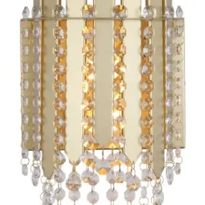 Ajánlat Searchlight Spear arany-átlátszó fali lámpa (SL-44710-2GO) E14 2 izzós IP20