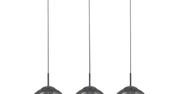 Expressz kézbesítés Searchlight Balls króm-füstszínű függesztett lámpa (SL-1623-3SM) E27 3 izzós IP20