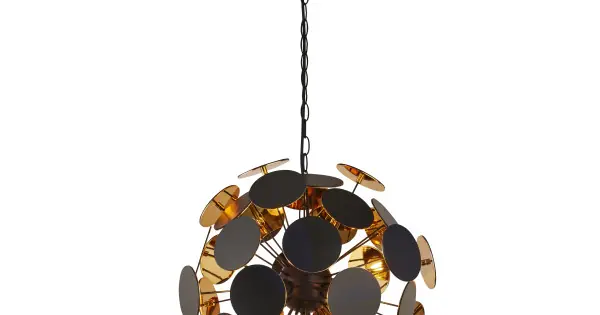 Searchlight Discus fekete-arany függesztett lámpa (SL-3074-4BG) E14 4 izzós IP20 Újdonság