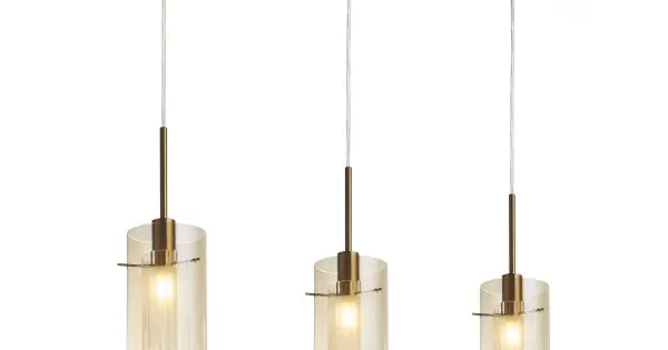 Ajánlat Searchlight Duo III bronz függesztett lámpa (SL-3303-3CP) E14 3 izzós IP20