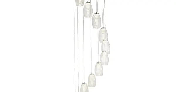 Ne maradj le Searchlight Cyclone króm-átlátszó LED függesztett lámpa (SL-97291-12CL) LED 12 izzós IP20