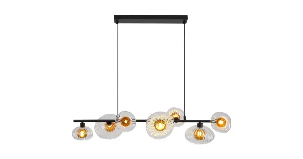 Searchlight Sunbeam fekete-borostyán függesztett lámpa (SL-24123-7BK) G9 7 izzós IP20 Vedd meg most