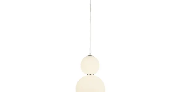 Searchlight Snowball króm-fehér LED függesztett lámpa (SL-51022-3CC) LED 1 izzós IP20 Biztonságos vásárlás