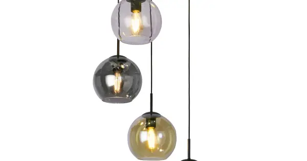 Árengedmény Searchlight Mardi Gras II fekete függesztett lámpa (SL-94005-5BK) E27 5 izzós IP20