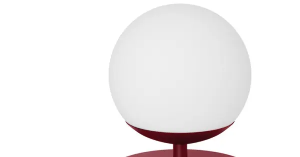 Kihagyhatatlan ajánlat UMMO Lighting Plaat burgundi-fehér asztali lámpa (UMM-PLS154P1) E27 1 izzós IP20