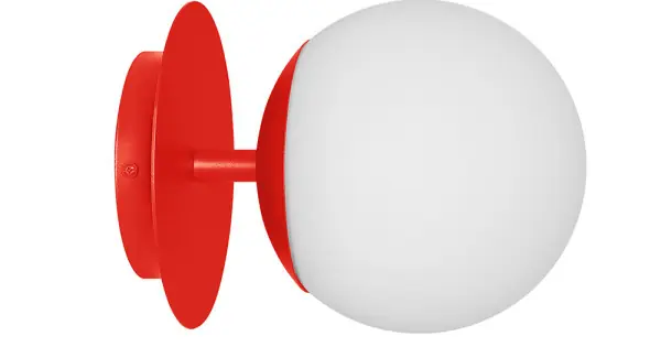 UMMO Lighting Plaat piros-fehér fali lámpa (UMM-PLC112000) E27 1 izzós IP20 Árengedmény