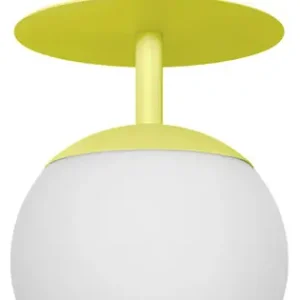 Végkiárusítás UMMO Lighting Plaat sárga-fehér vízvédett mennyezeti lámpa (UMM-PLB1110S3) E27 1 izzós IP44