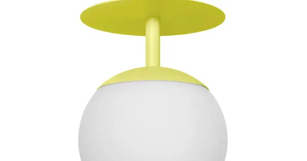 UMMO Lighting Plaat sárga-fehér mennyezeti lámpa (UMM-PLB111003) E27 1 izzós IP20 Gyors kiszállítás