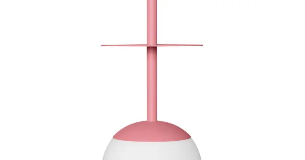 Biztonságos fizetés UMMO Lighting Plaat rózsaszín-fehér függesztett lámpa (UMM-PLA188P0) E27 1 izzós IP20