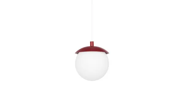 Biztonságos vásárlás UMMO Lighting Kuul burgundi-fehér függesztett lámpa (UMM-KLF141P0) G9 1 izzós IP20