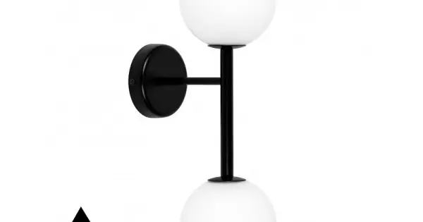 Kihagyhatatlan ajánlat UMMO Lighting Kop fekete-fehér vízvédett fali lámpa (UMM-KPB220S0) G9 2 izzós IP44