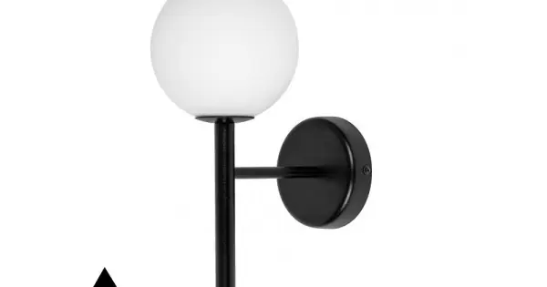 UMMO Lighting Kop fekete-fehér vízvédett fali lámpa (UMM-KPA120S0) G9 1 izzós IP44 Azonnali szállítás
