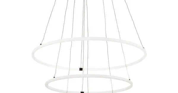 Gyors szállítás Searchlight Revolve fekete-fehér LED függesztett lámpa (SL-40176-3BK) LED 1 izzós IP20