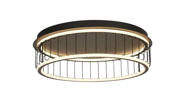 Searchlight Circolo fekete-fehér LED mennyezeti lámpa (SL-54216-1BK) LED 1 izzós IP20 Nézd meg most