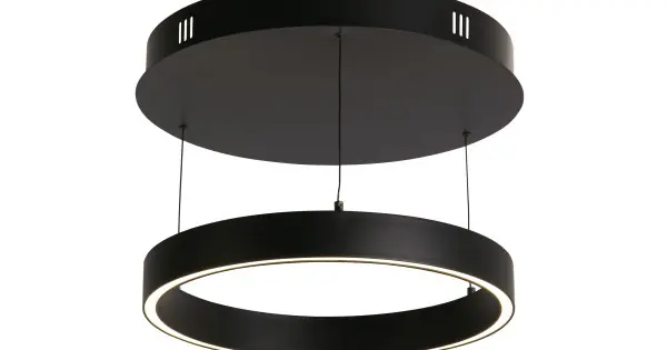 Szezonális akció Searchlight Layla fekete LED függesztett lámpa (SL-30410BK) LED 1 izzós IP20