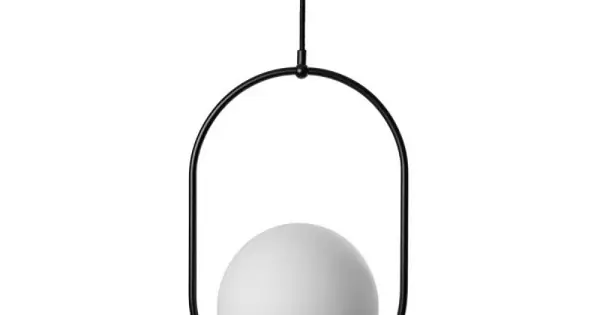UMMO Lighting Koban fekete-fehér függesztett lámpa (UMM-KOB122P0) E27 1 izzós IP20 Kiárusítás