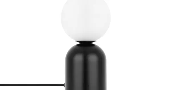 Kihagyhatatlan ajánlat UMMO Lighting Luoti fekete-fehér asztali lámpa (UMM-LUS122P1) G9 1 izzós IP20