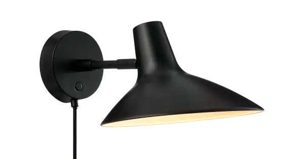Expressz kézbesítés Nordlux Darci fekete fali lámpa (NOR-2320221003) E14 1 izzós IP20
