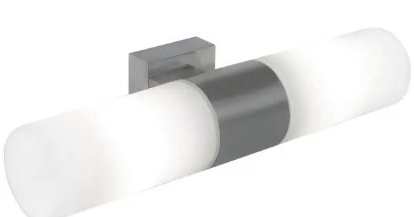 Nordlux Tangens Double ezüst-fehér vízvédett fürdőszobai fali lámpa (NOR-17141032) E14 2 izzós IP44 Akciós ár