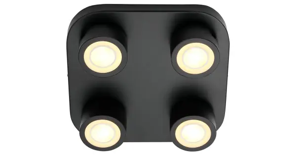 Nordlux Clyde 4-Spot fekete LED mennyezeti lámpa (NOR-2412256003) LED 1 izzós IP20 Utolsó esély