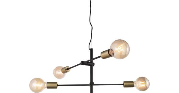 Nordlux Josefine fekete függesztett lámpa (NOR-48933003) E27 6 izzós IP20 Outlet