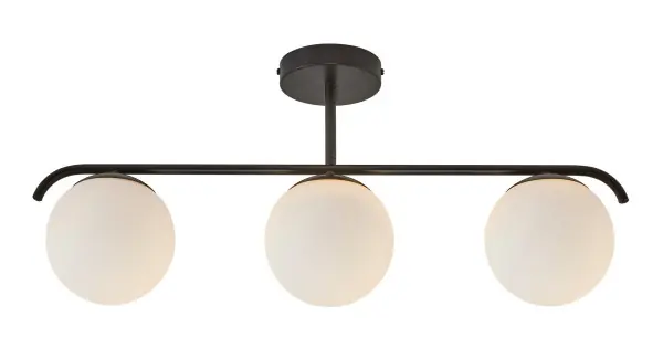 Nordlux Grant fekete-fehér függesztett lámpa (NOR-2010583003) E14 3 izzós IP20 Outlet
