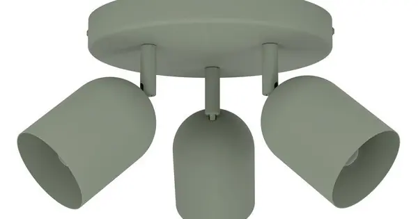 Eglo Tilston zöld mennyezeti spotlámpa (EG-44134) E14 3 izzós IP20 Legnépszerűbb