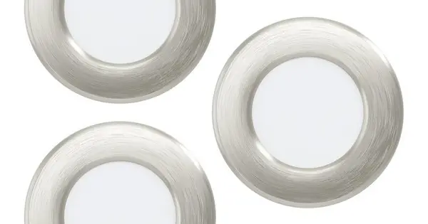 Eglo Fueva 6-Z matt nikkel LED mennyezetbe építhető lámpa szett (EG-901434) LED 3 izzós IP44 Kedvezmény