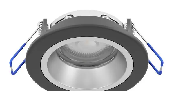 Eglo Yebra-Z fekete-ezüst LED mennyezetbe építhető lámpa (EG-902298) LED 1 izzós IP20 Biztonságos fizetés