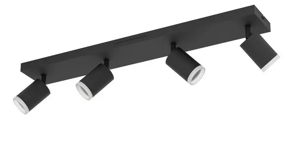 Eglo Melitello-Z fekete LED mennyezeti spotlámpa (EG-901942) LED 4 izzós IP20 Outlet