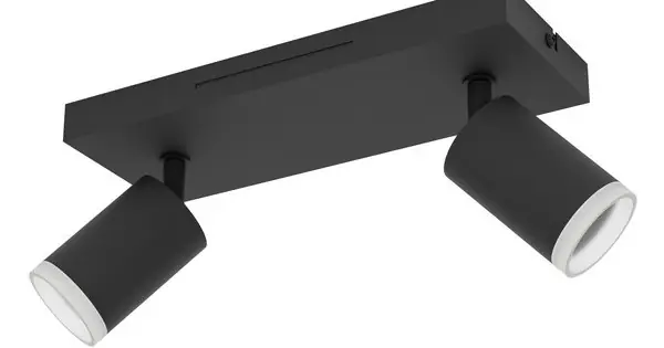Vásárlói kedvenc Eglo Melitello-Z fekete LED mennyezeti spotlámpa (EG-901941) LED 2 izzós IP20